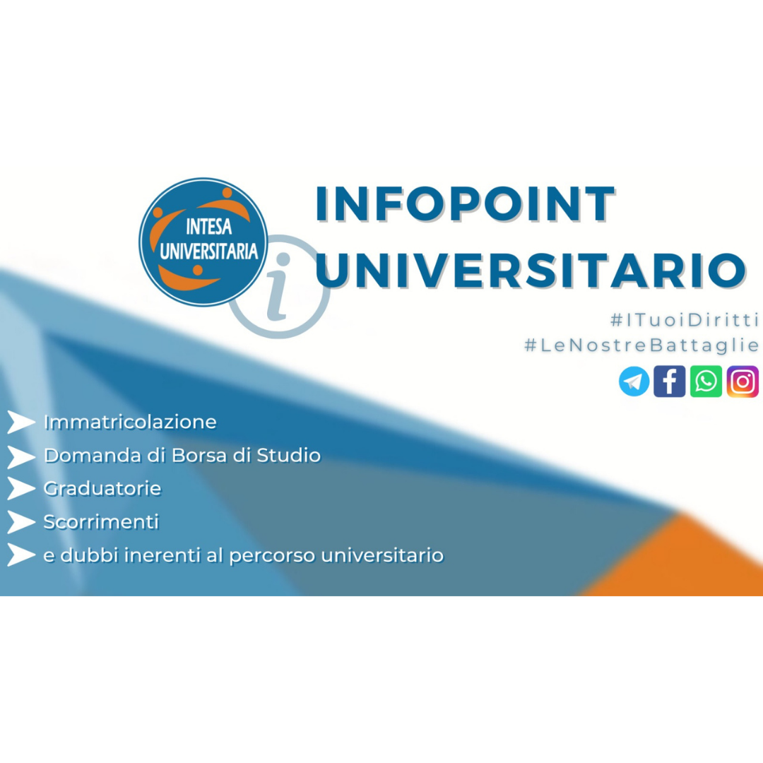 InfoPoint Universitario UniPa 2021 per le future matricole: parte il progetto di orientamento promosso dall’Associazione Intesa Universitaria.